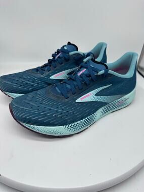 Brooks Hyperion Tempo Coral Blue Lace Up Running Lightweight Sneaker Womens 11